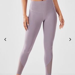 Fabletics Purple Mesh Leggings